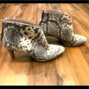 Seychelles Snakeskin Booties